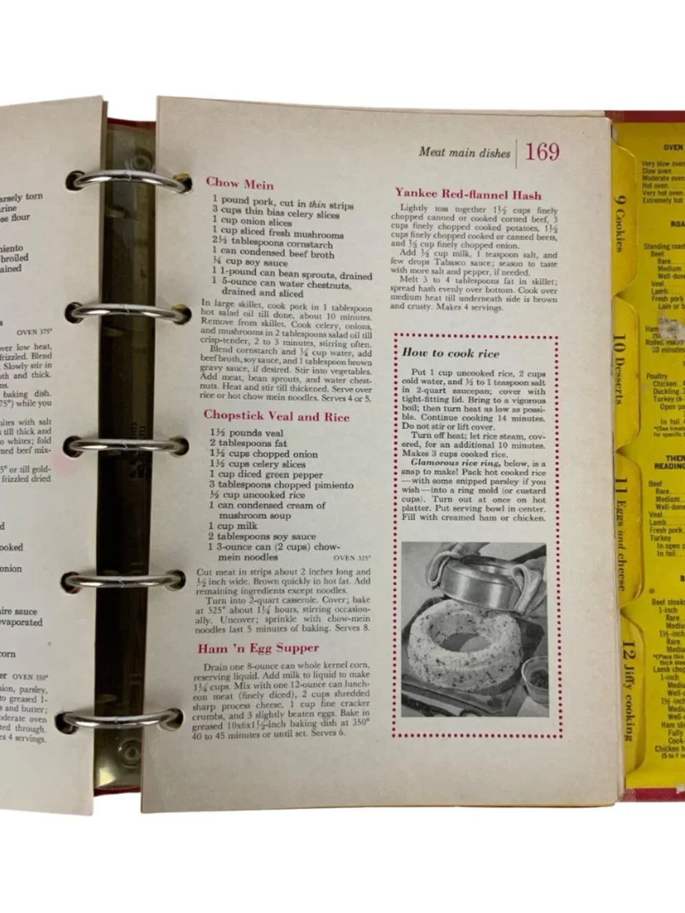 Vintage Better Homes & Gardens New Cook Book Red Plaid Hardcover Binder 1962